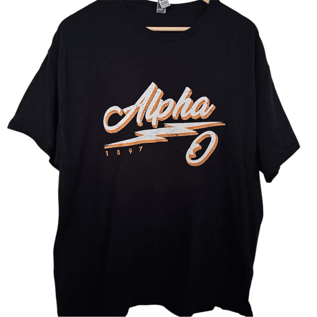 💥 Alpha Omicron Pi Retro Lightening Crewneck Top - Image 2