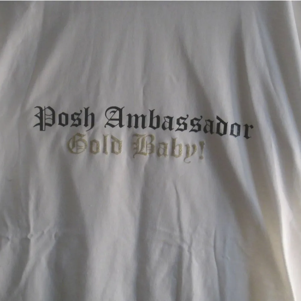 POSH Ambassador Gold Baby Custom White Short Sleeve Graphic T - Image 3