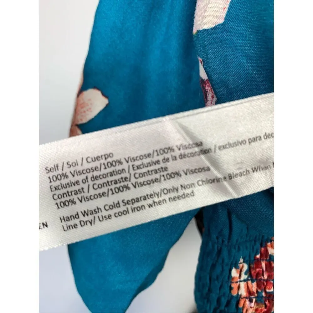 Band Of Gypsies Women's Floral V-Neck Crop Top Multicolor Size Small NWOT - Image 9