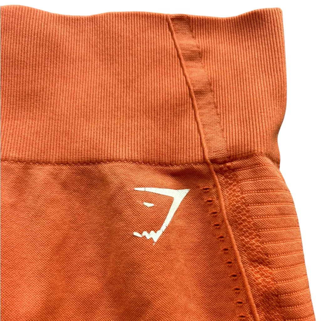 Gymshark Bright Orange Women's Leggings Size Small - Image 3