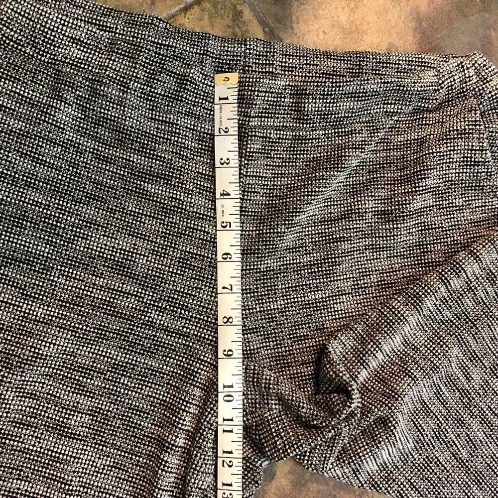 JOHN PAUL RICHARD Women’s Wide Leg Cropped Black and White Trouser Pants Size X - Image 5