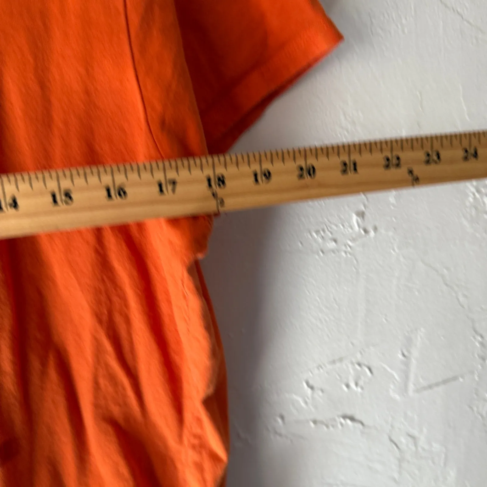 Orange Halloween Owl Graphic Tee Women's XL Foil Print Fall T - Image 6