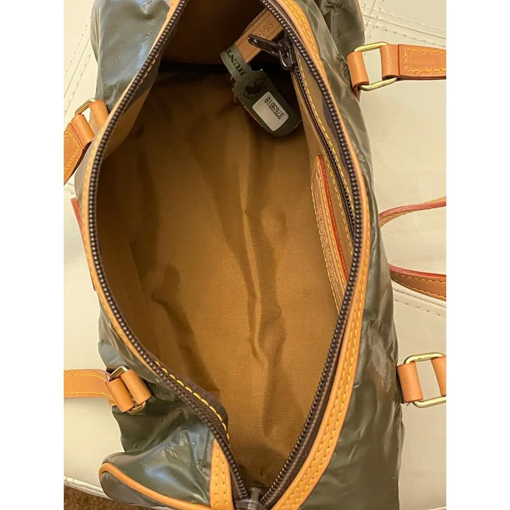 Hunting World Hunter Green Satchel Bagette RARE Bag - Image 11