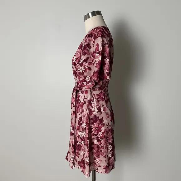 Sage Collective NWT Pink Floral‎ Ruffle Mini Dress Women's Size 10 Summer - Image 5