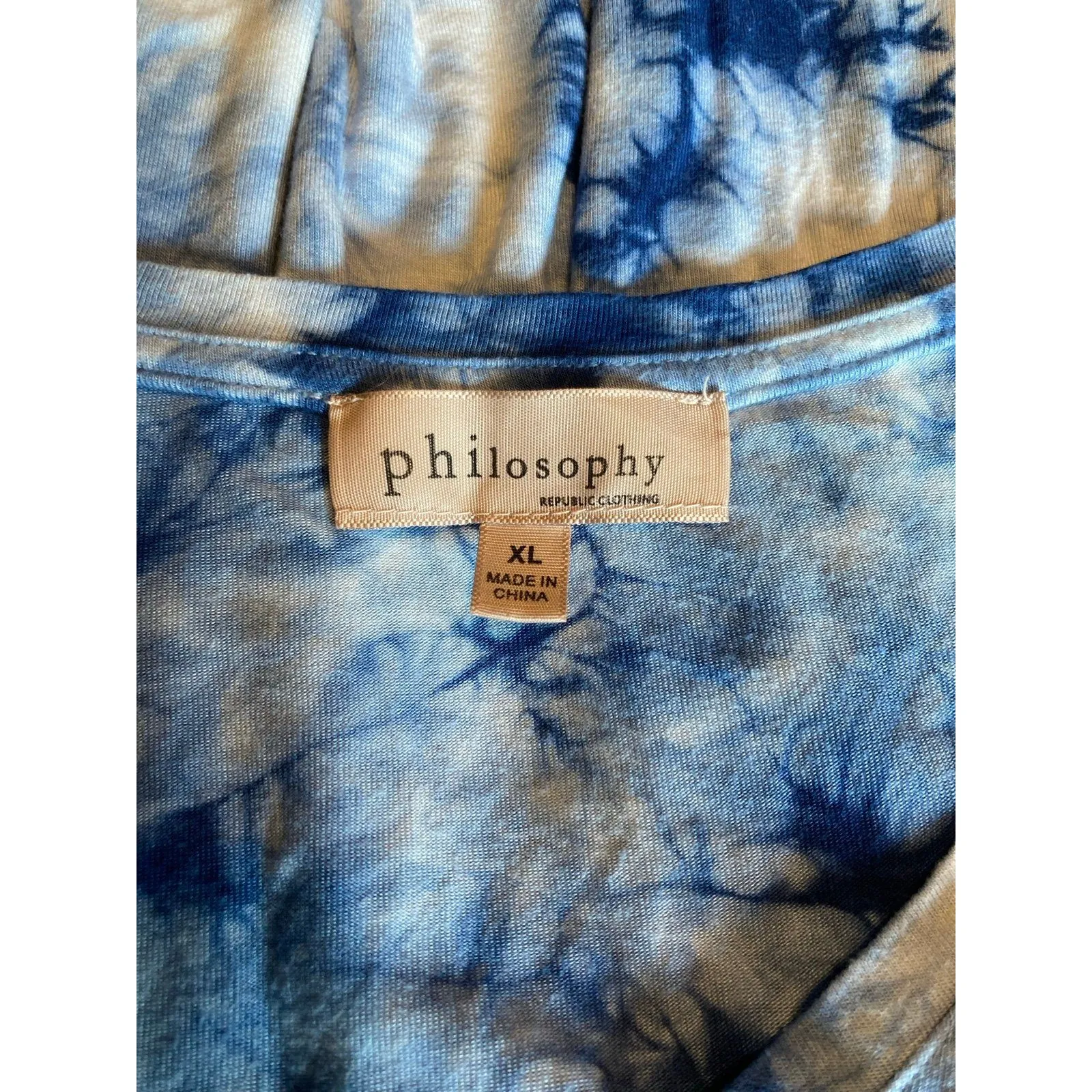 Philosophy, blue and white lightweight T-shirt - Image 2