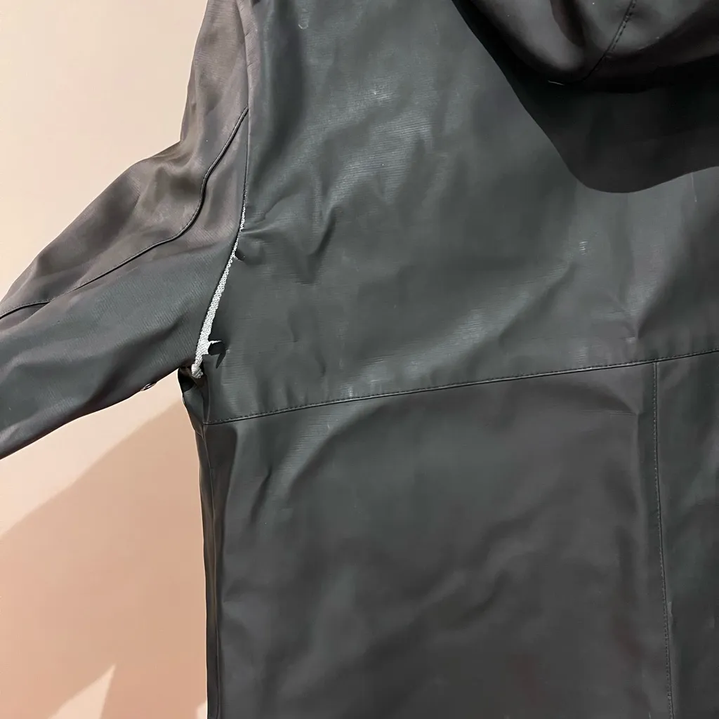 Barneys New York Black Rain Coat - Image 7