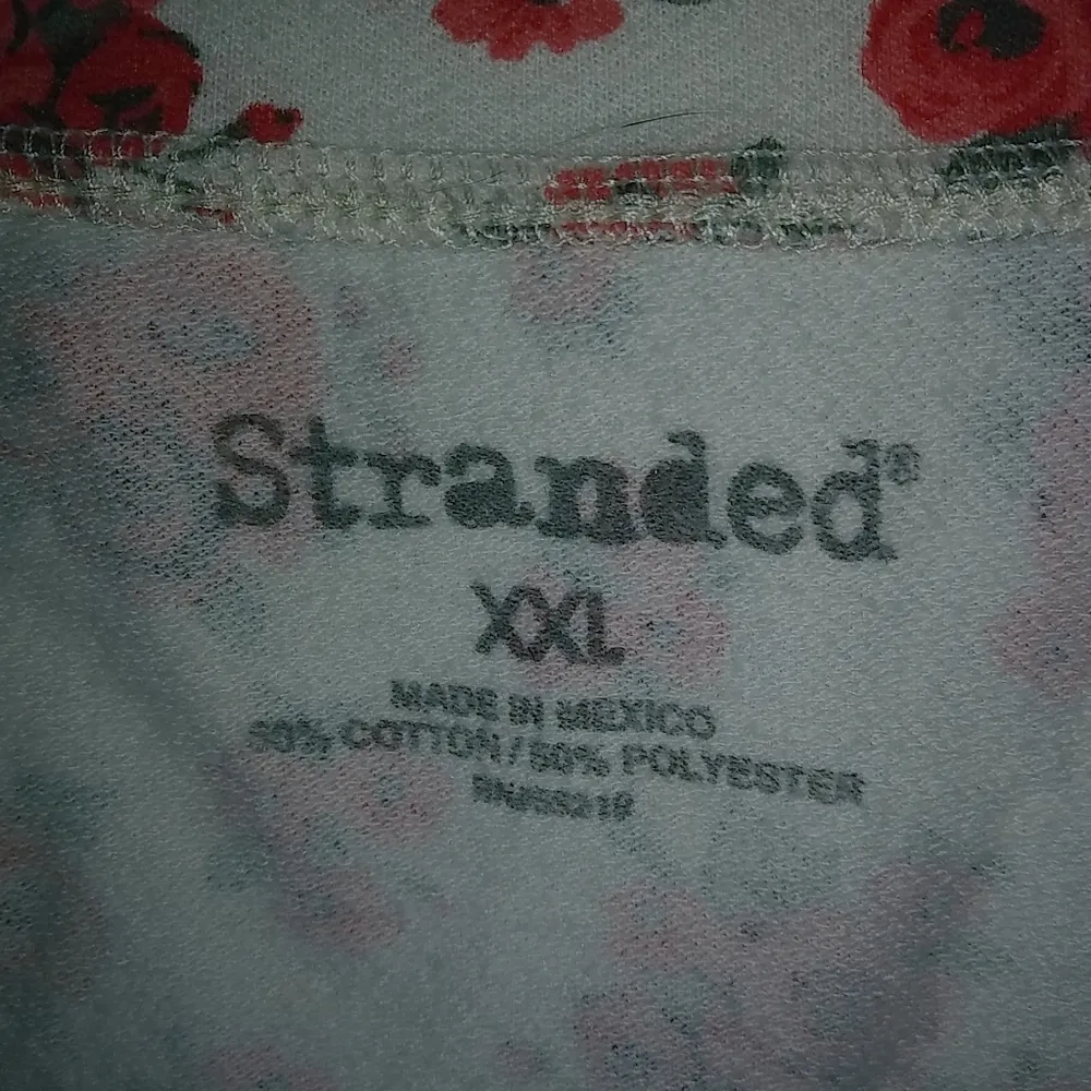 Stranded XXL Heart LOVE SOMEONE Red Floral Print Long Sleeved Top - Image 3