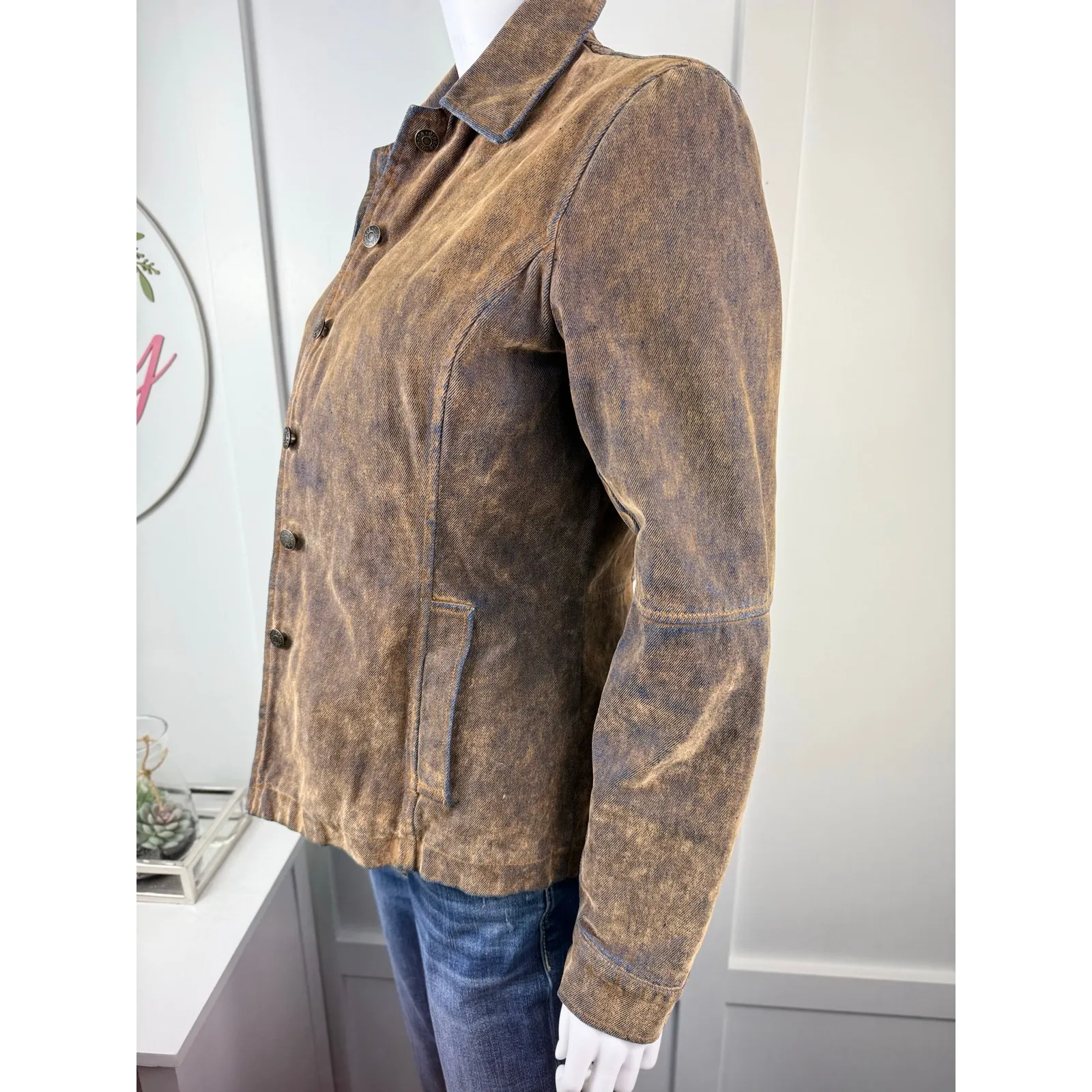 Beautiful Giacca Jacket Size S Brown - Image 4