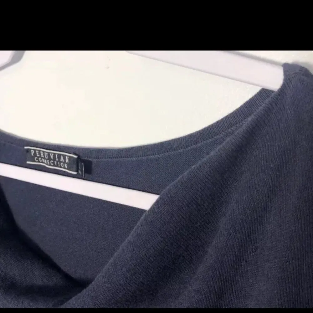 Peruvian Connection large navy blue dress - Image 6