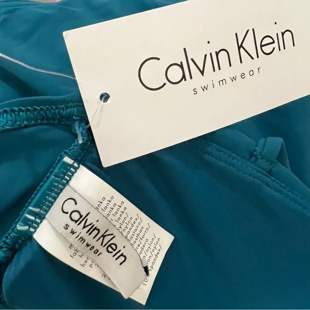 Calvin Klein One Piece Swimsuit in Teal, Size 6, NWT - Image 5