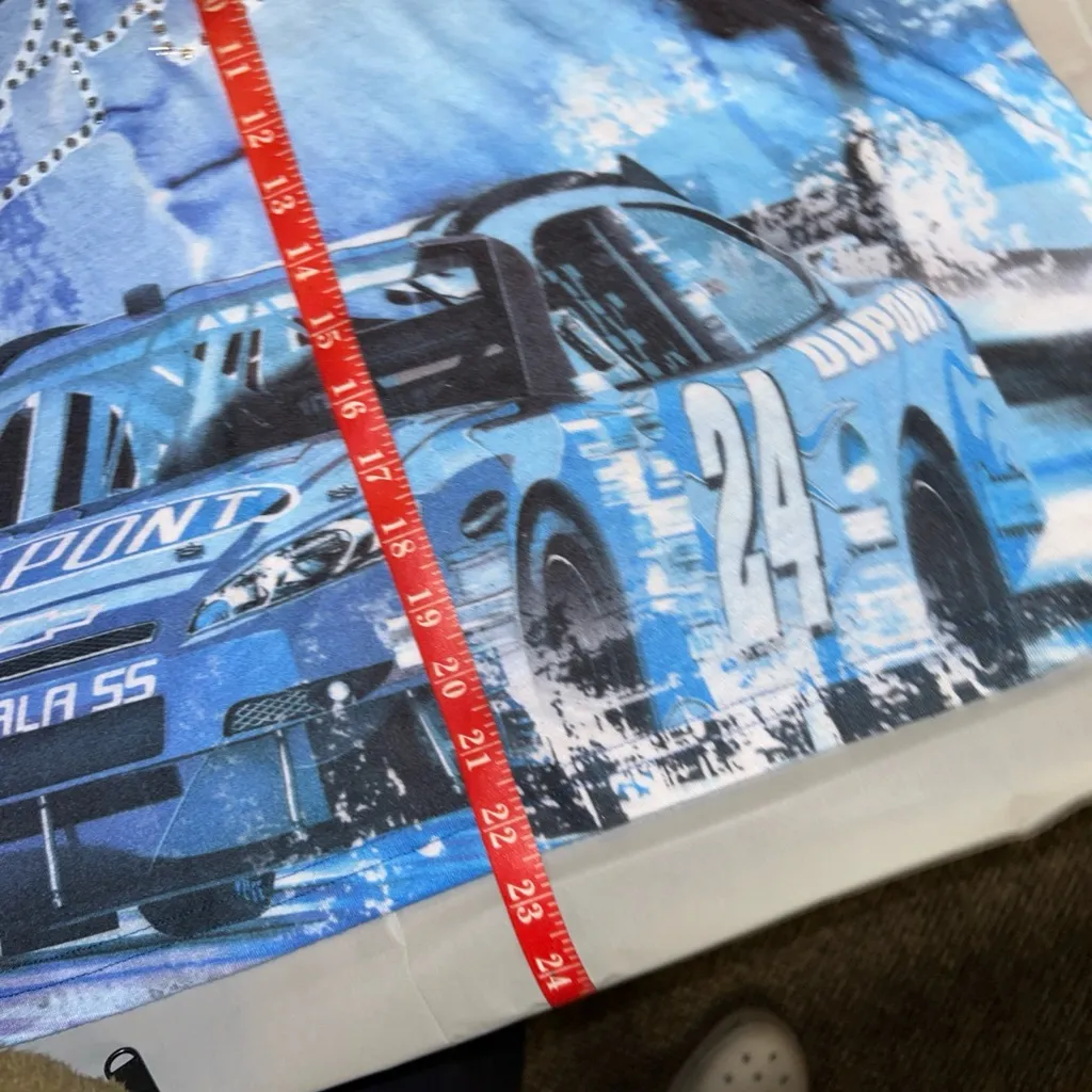 VINTAGE CHASE LADIES TOTAL PRINT STUDDED TANK TOP TEE #24 JEFF GORDON Large - Image 6