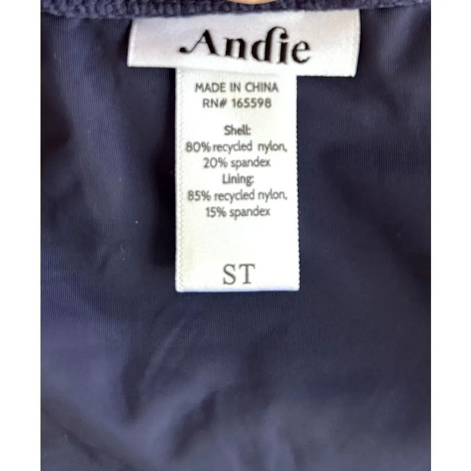 Andie Swim the Tulum Eco Nylon One Piece in Navy S Tall - Image 4