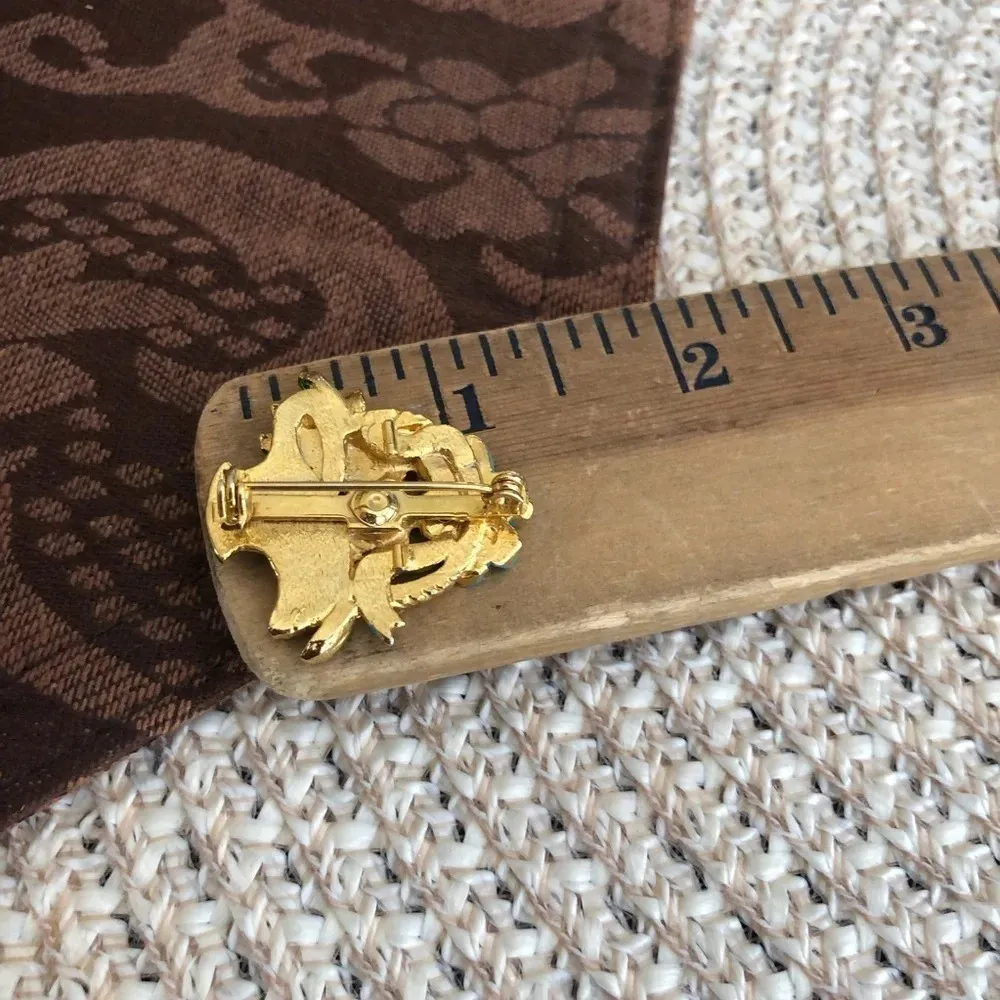 Vintage Flower Bouquet Brooch - Image 3