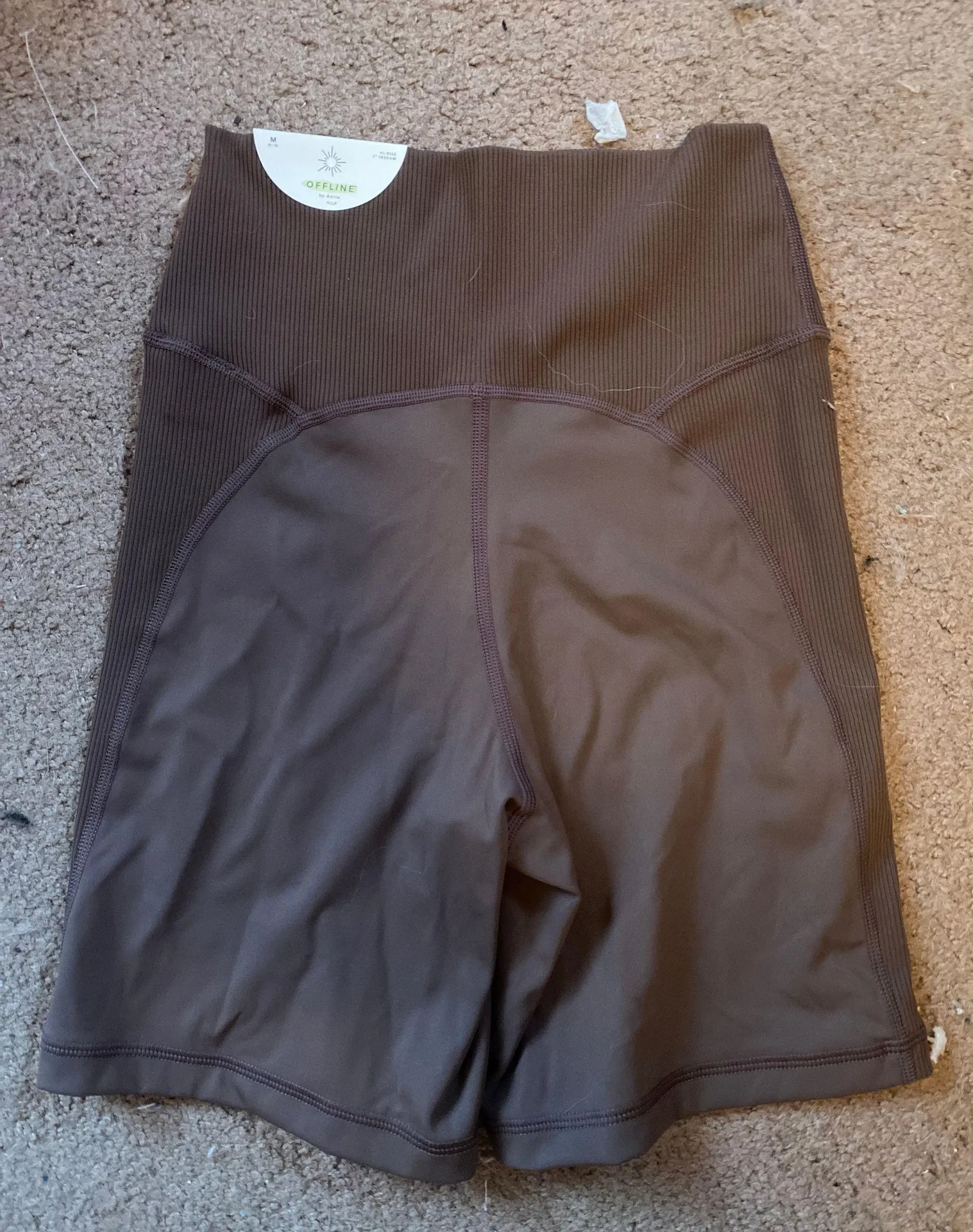 Aerie Goals Brown Bike Short - Image 3