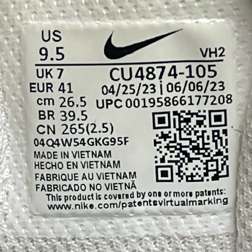 Nike RYZ 365 2 Women's White Sneakers Size 9.5 - Image 3