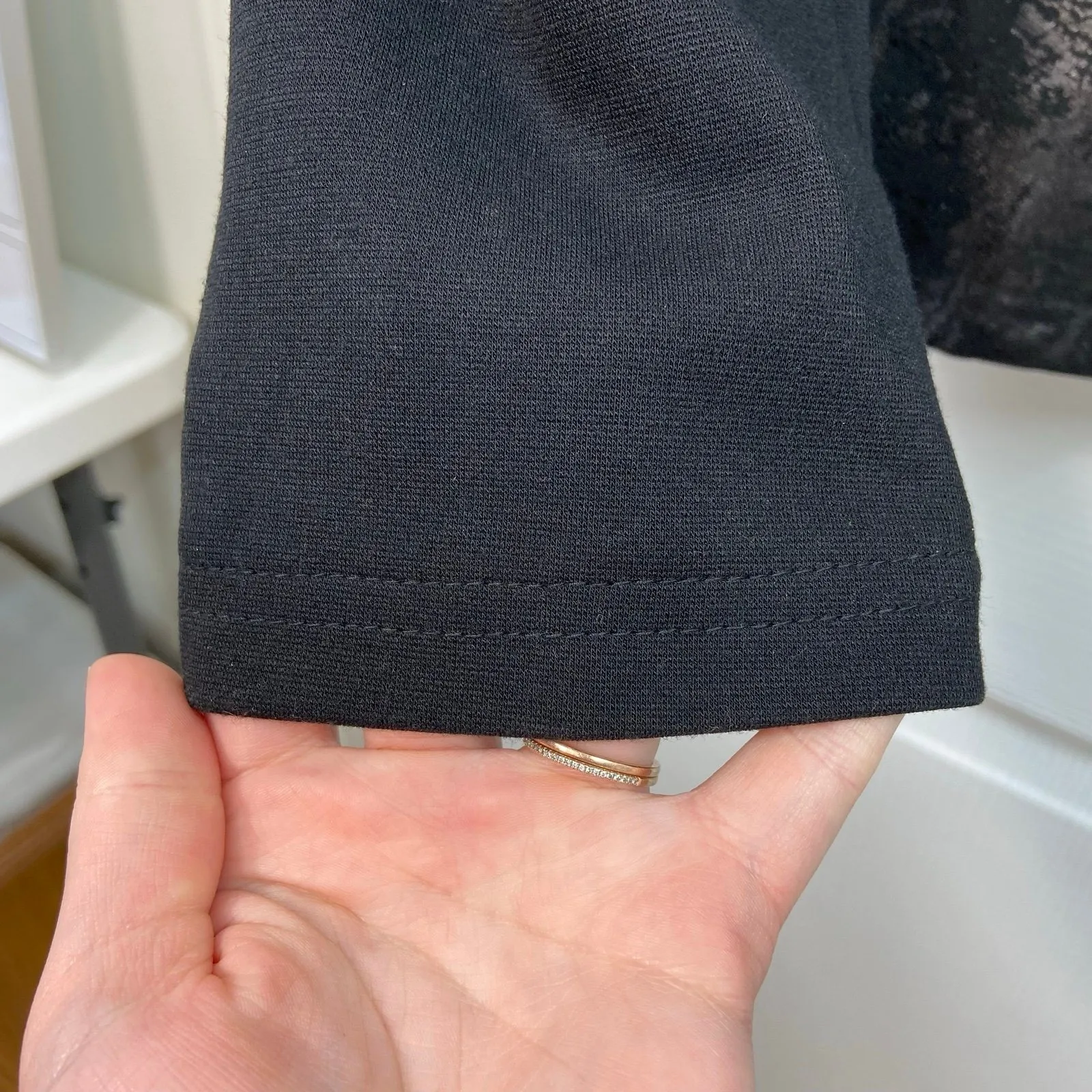 JM Collection black metallic textured full zip Crewcut jacket stretch pockets 10 - Image 2