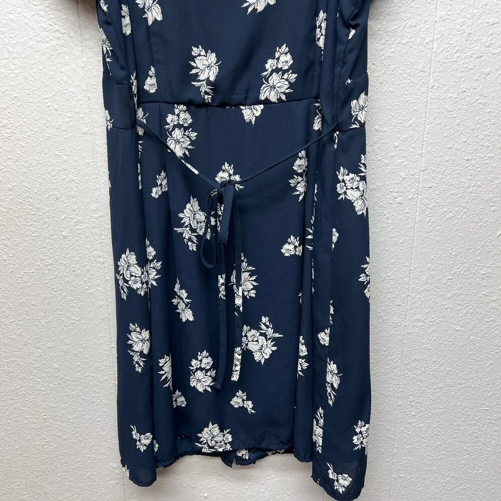 Abercrombie & Fitch Floral Babydoll Dress Womens Large Cottagecore Beach Coastal - Image 7
