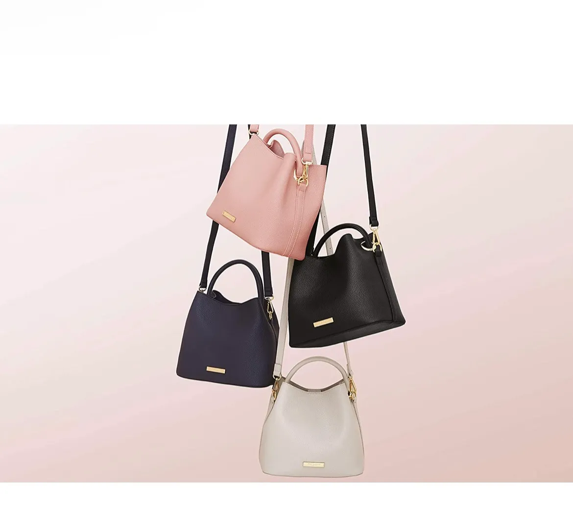 Katie Loxton Pink Vegan Leather SIENNA SLOUCH CROSSBODY Bucket BAG NWOT - Image 12