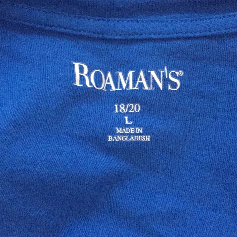 Hi lo dress with drawstring sleeves. Blue Size 18 - Image 7