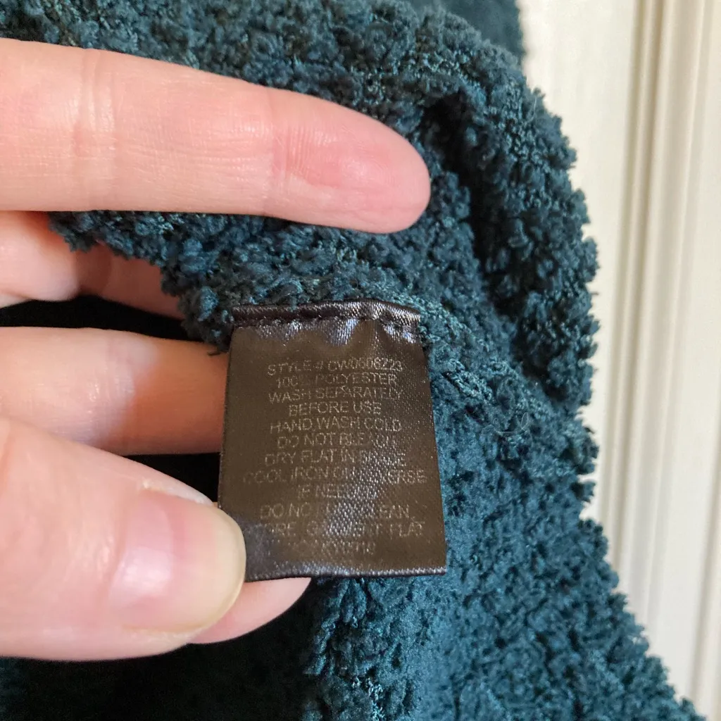 Sanctuary Anthro Jade Green V Neck Teddy Knit Long Sleeve Sweater #Pk - Image 4