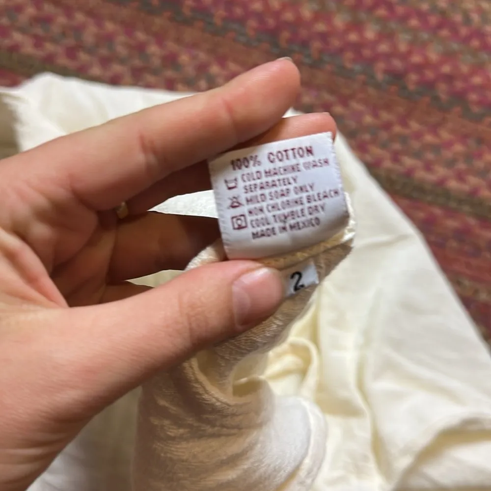 VTG OH MY GAUZE FLORDIA CREAM SUMMER TANK Size M - Image 4