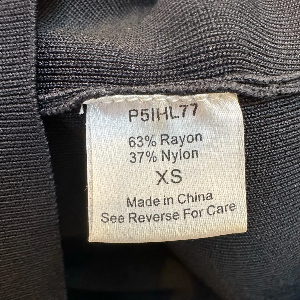 Parker Timeless Classic Elegant Black Midi Pencil Skirt Career Chic Size XS - Image 6