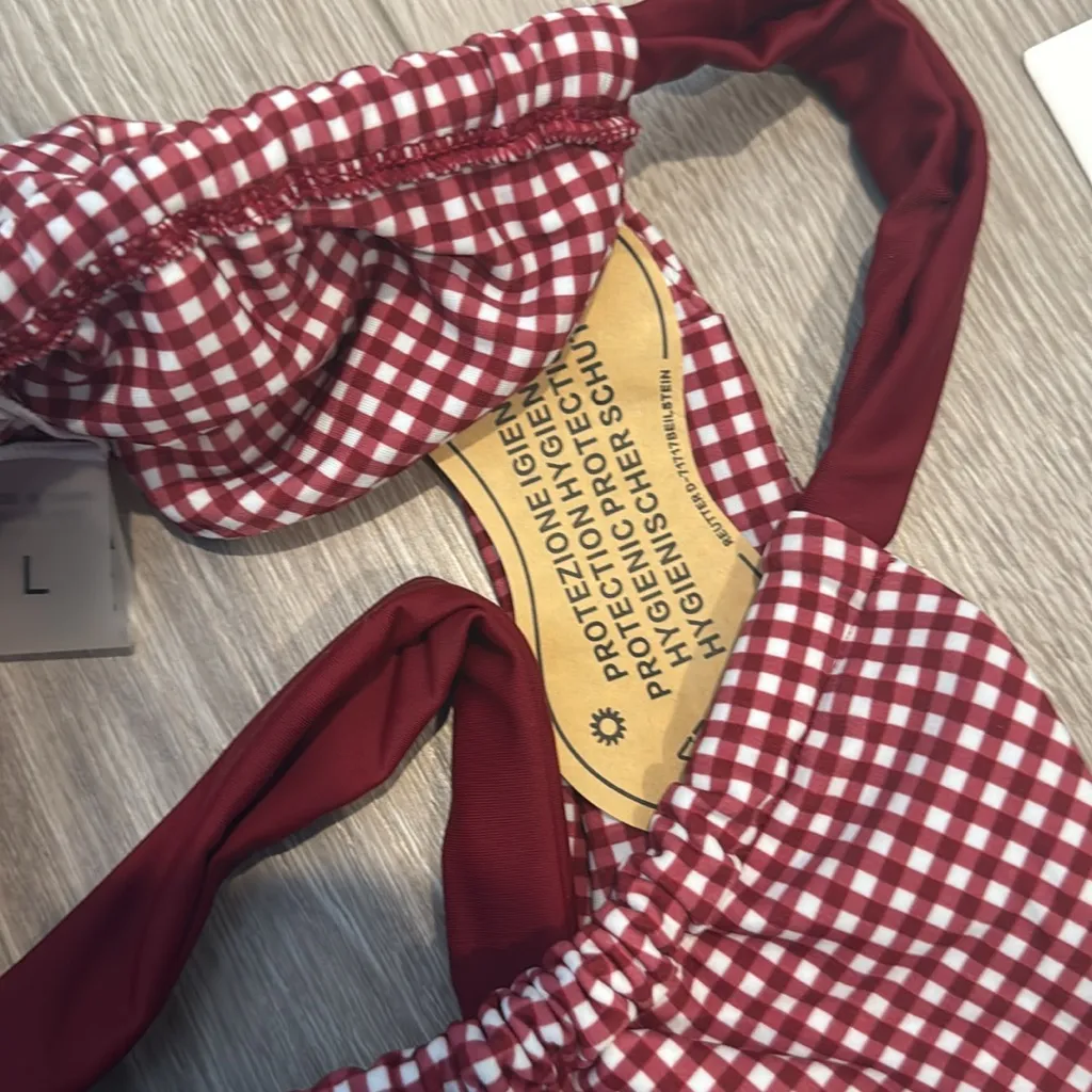 BNWT Sundaze Brunch Parker Adjustable Bikini Bottom Size Large Red - Image 6