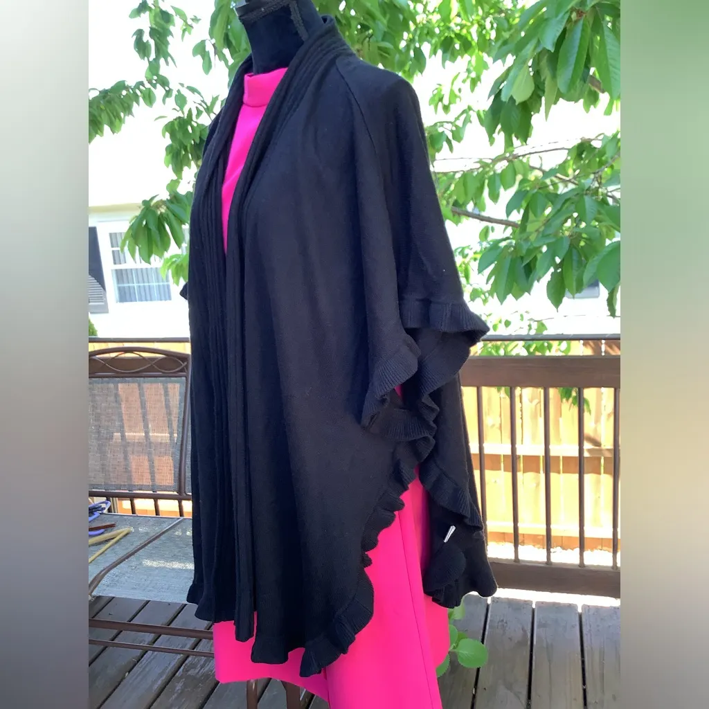 Elegant dressy poncho🌹 Black Size 18 - Image 2
