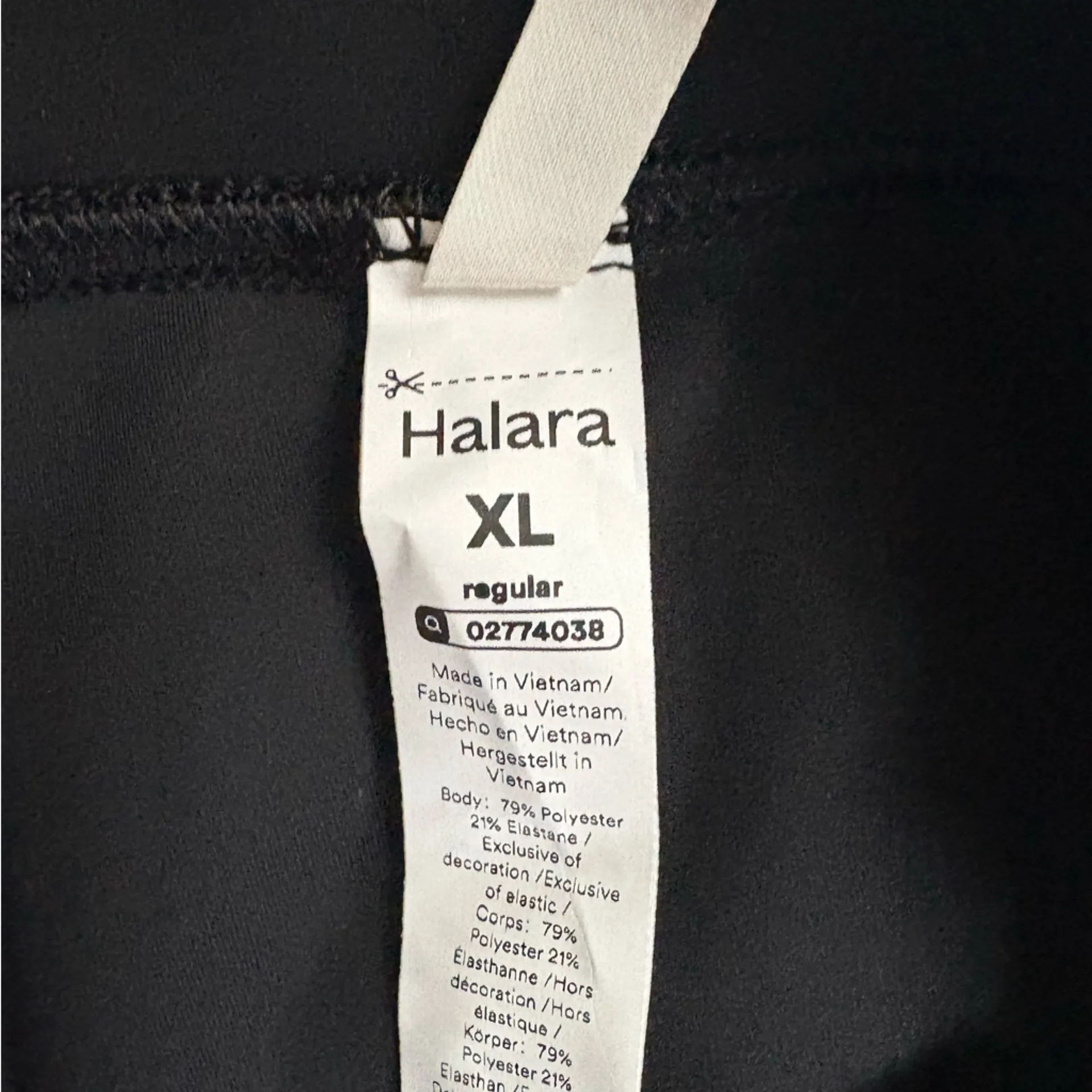 HALARA Black Athleisure Work Pants Size XL NWT - Image 6