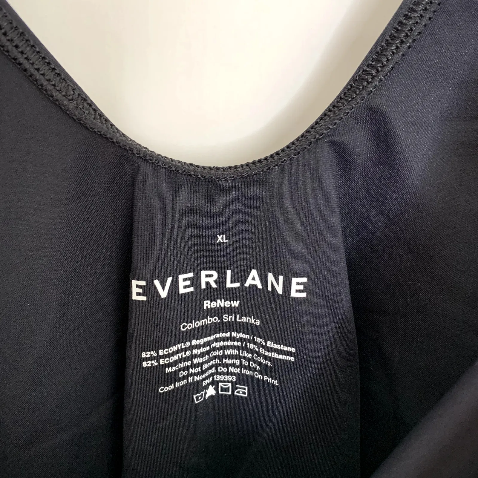 Everlane ReNew Women’s Black The Square-Neck One Piece Swimsuit XL - Image 11