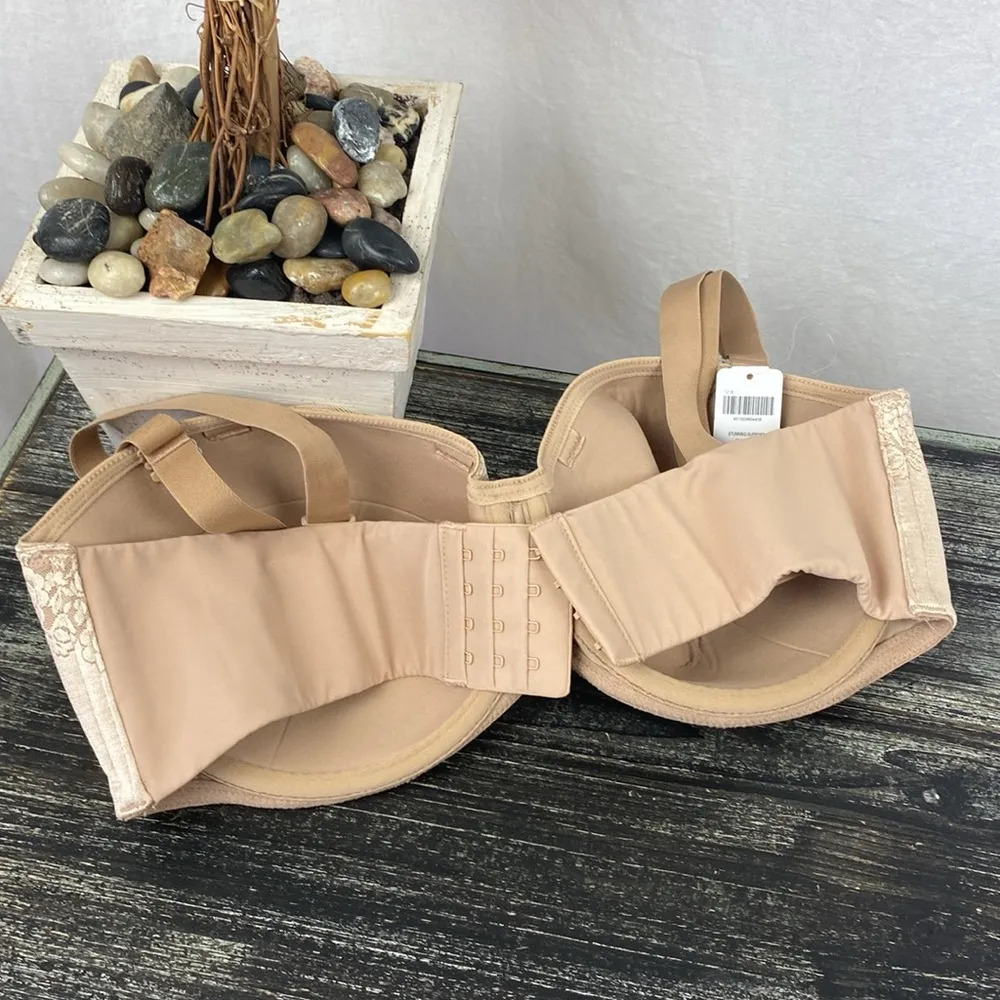 Soma Nude Stunning Support Strapless Underwire Contour Bra 38 DDD NEW Tan Size undefined - Image 3
