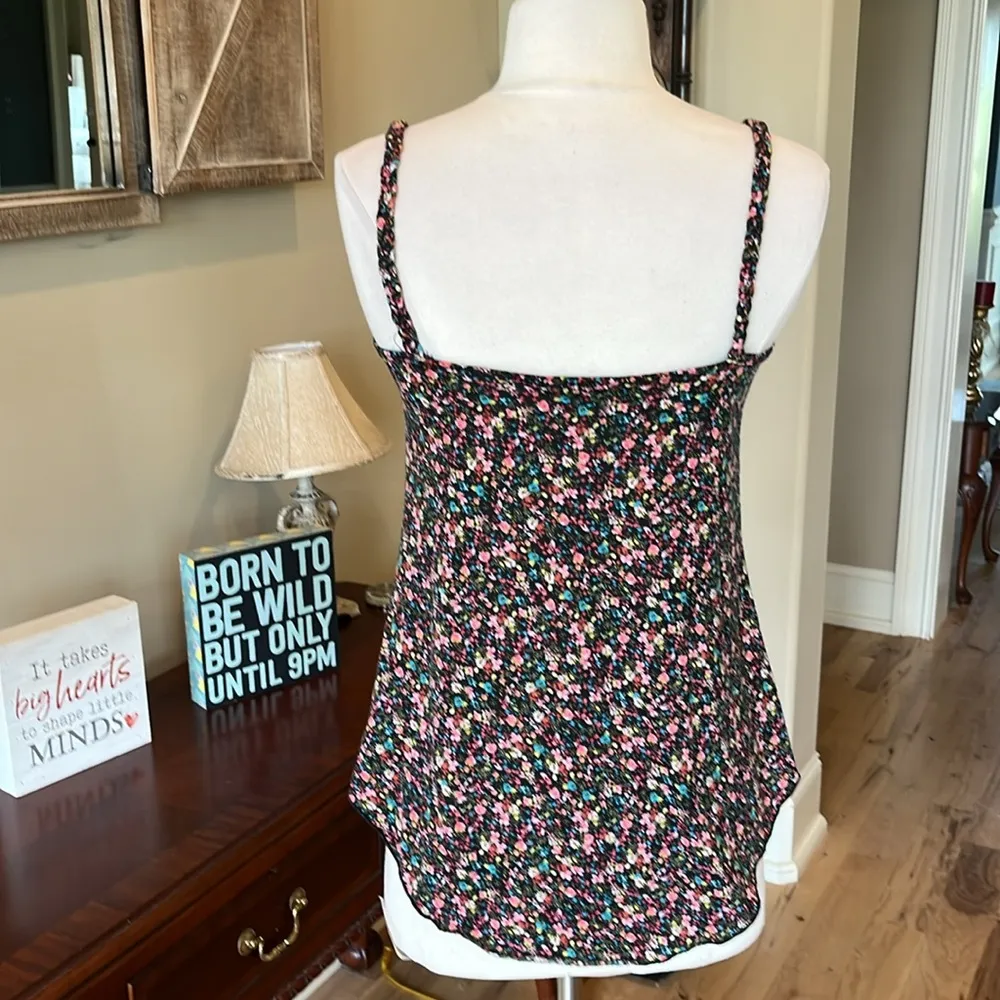 Black Floral Knit Glowy Tank - Image 8