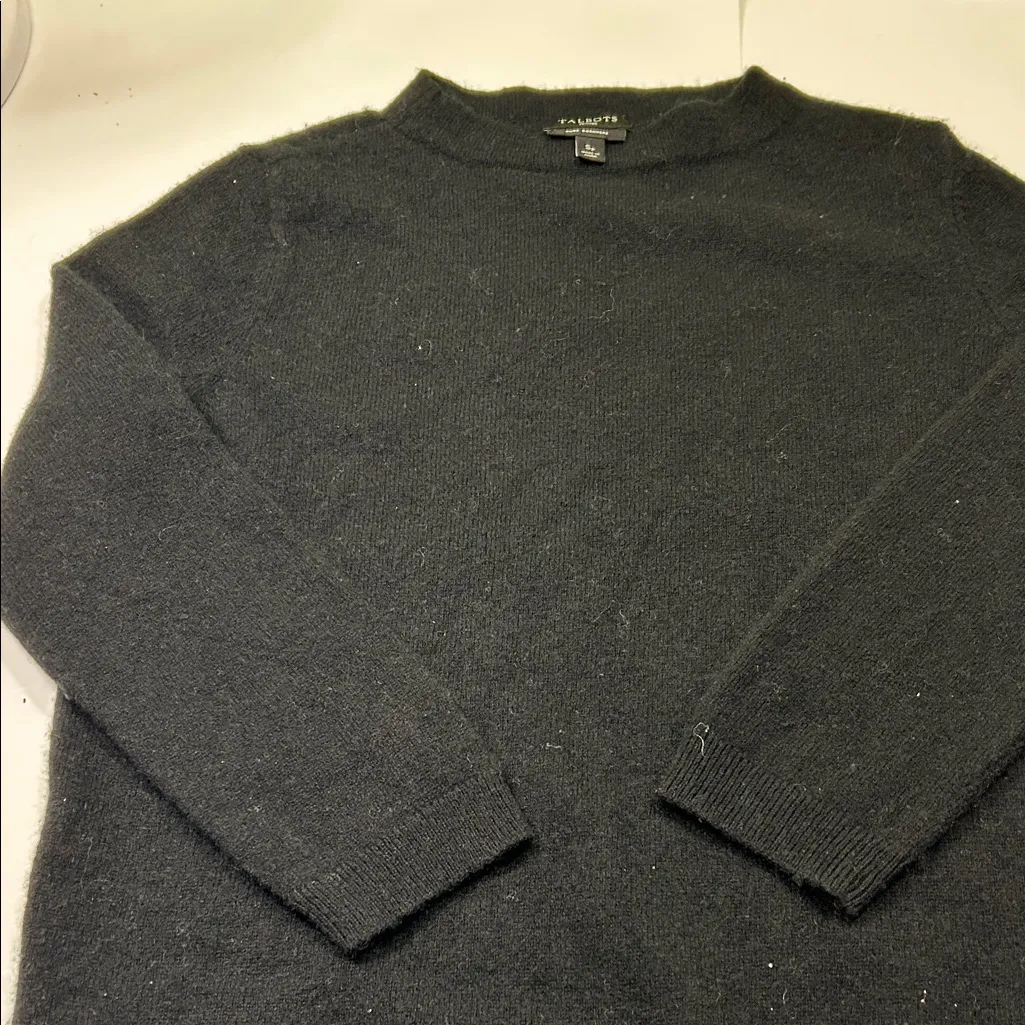 Talbots Charcoal Cashmere Knit - Image 16