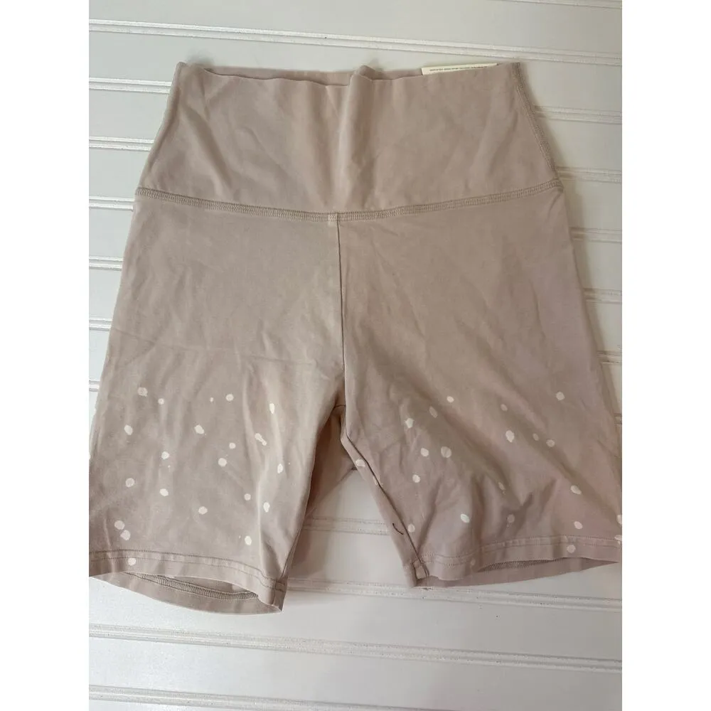 NWT Aerie Bleached Biker Shorts & American Eagle White V-Neck Tee Bundle Size M - Image 2