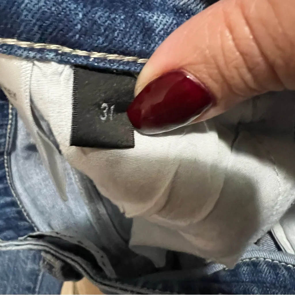 Flying Monkey Permissible High Rise Wide Leg Trouser Hem Denim Jeans - Image 13