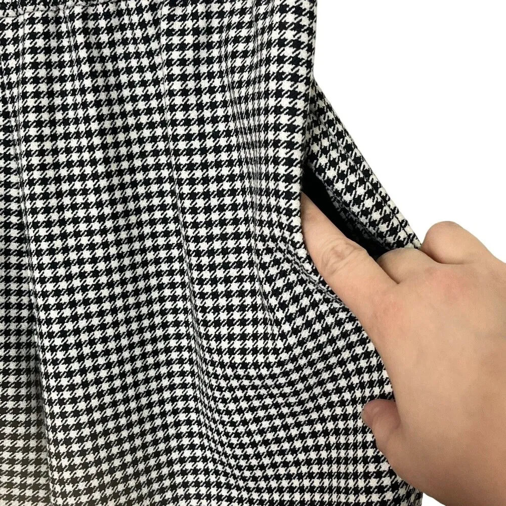 Alice + Olivia Wool Blend Houndstooth Cargo Jogger Pants Womens Size XS - Image 9