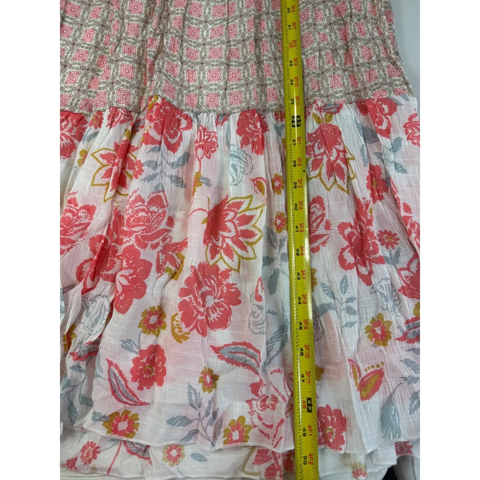 J Gee Dress Pink floral maxi‎ dress, feminine and flirty, size S Nwot Red - Image 9
