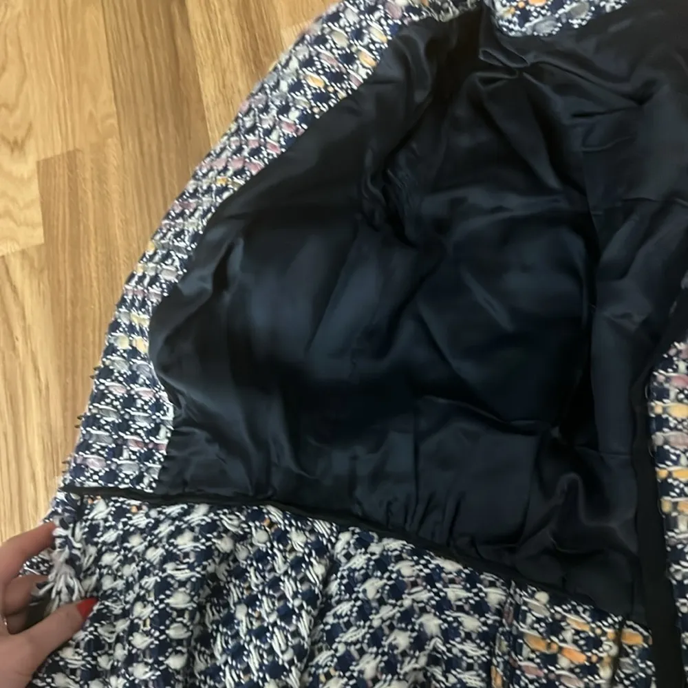 Brock Collection Panicucci Plaid Peplum Tweed Jacket - Image 7