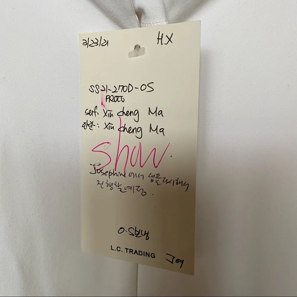 Olivaceous White Swing Mini Dress Sample Size Small - Image 7