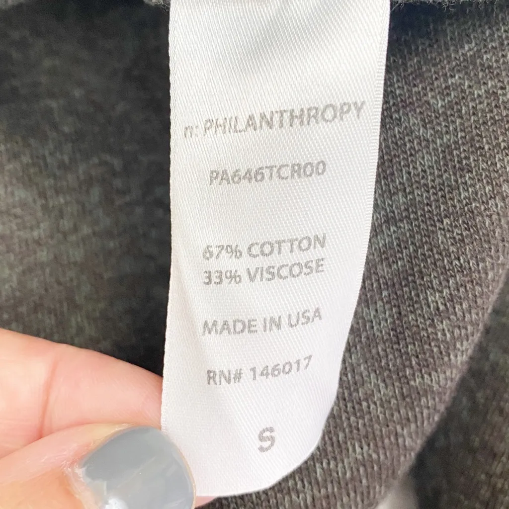 n:PHILANTHROPY Cotton French Terry Ankle Zip Jogger Sweatpants: Olive Green - Image 14