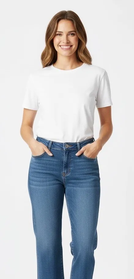 Riders by Lee Blue Jean Capri Pants Womens 10 Denim Casual Everyday Comfortable - Image 1