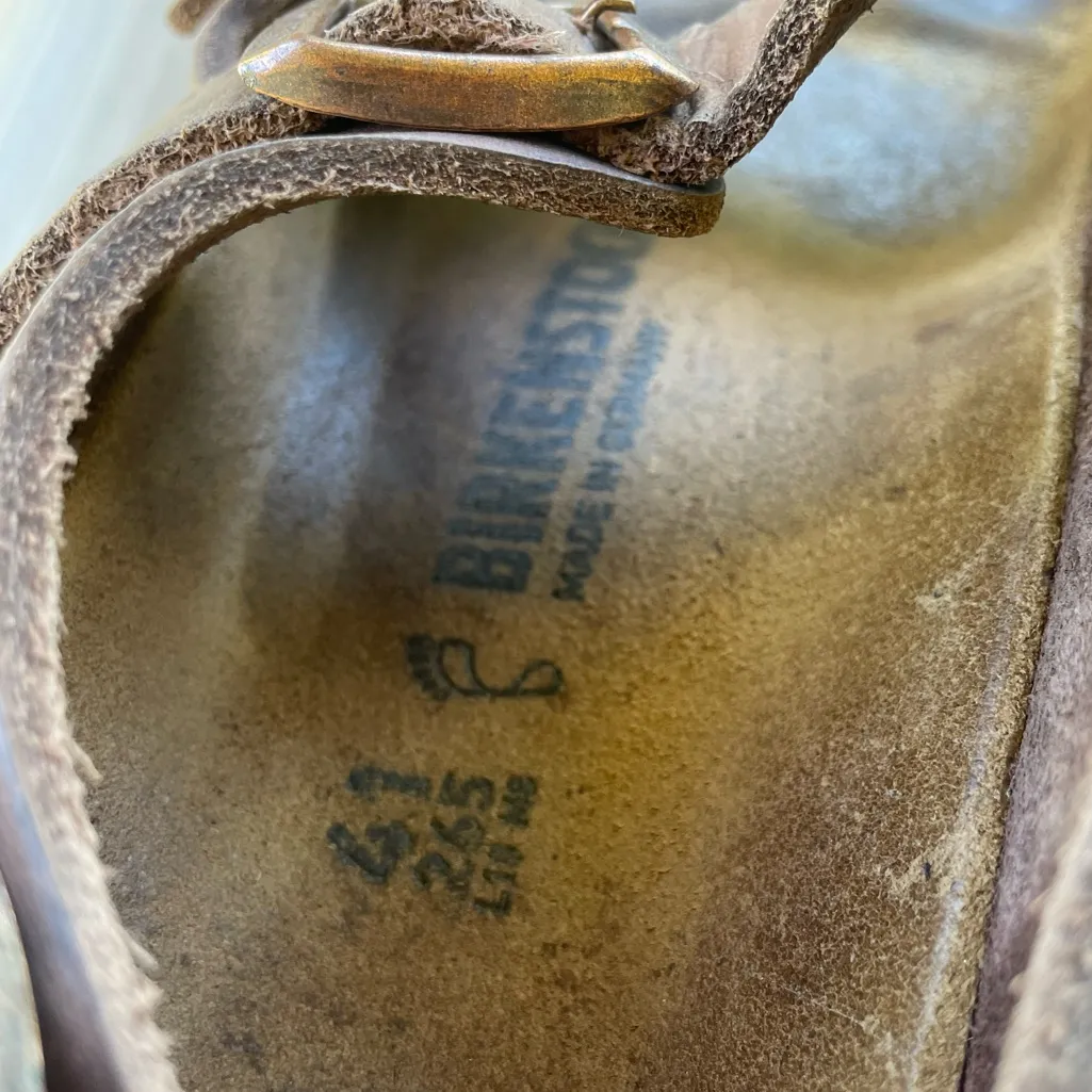 Birkenstock  Dark Brown Leather Sandals - Image 10