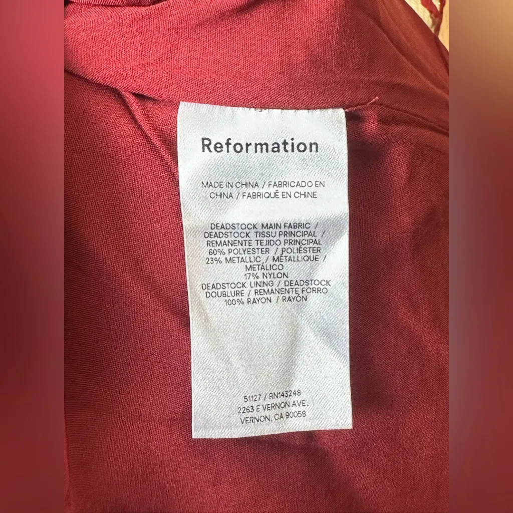 Reformation Gabby Dress Size 2 2041 - Image 5