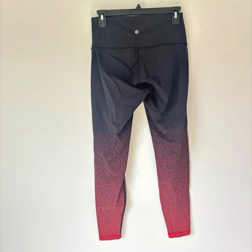 Lululemon Wunder Under Hi-Rise Tight Red Black Ombre Speckle 28 Inch Legging - Image 9