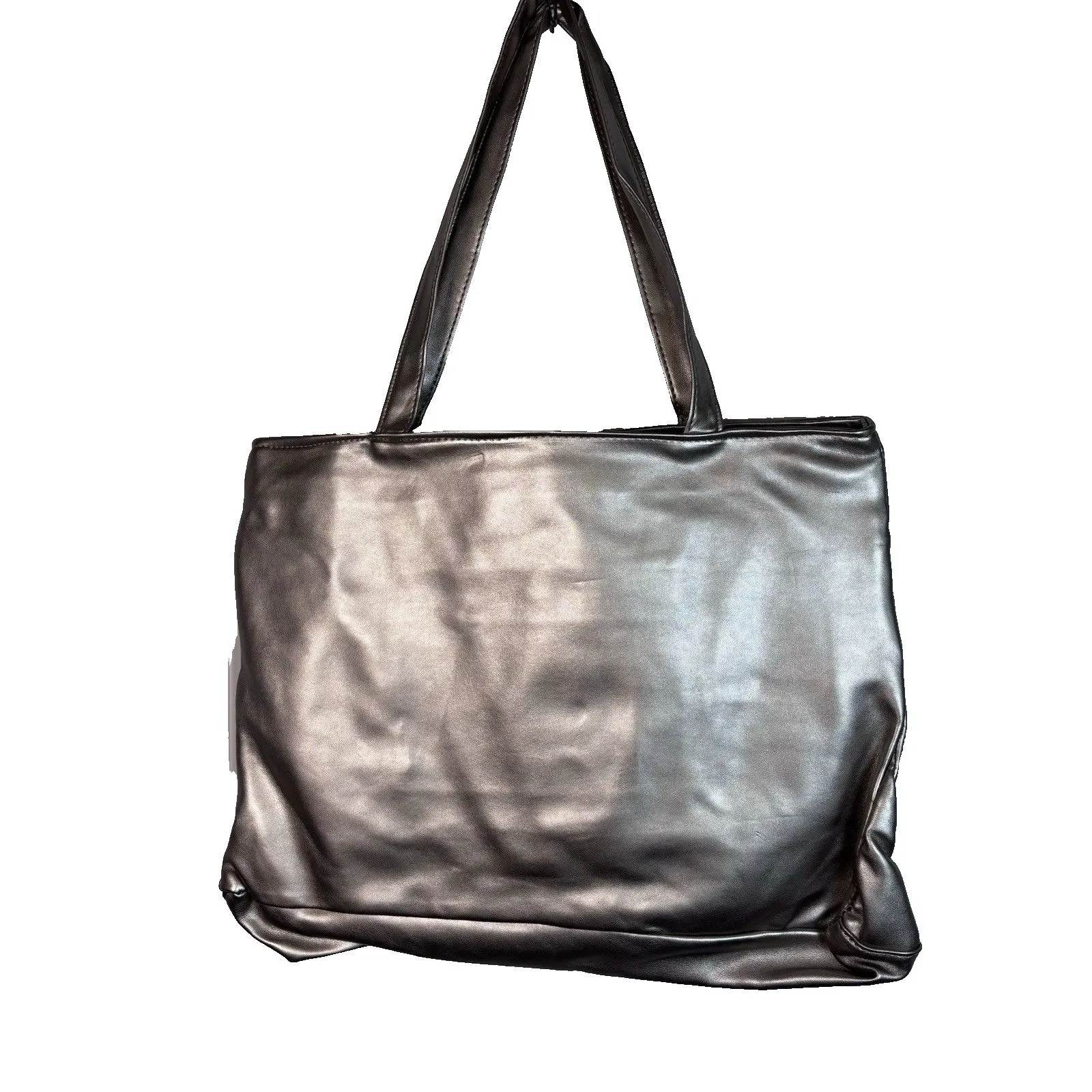 Women's Handbag Satchel Purse One Size CHUNS Metallic Champagne NWT Gold - Image 5