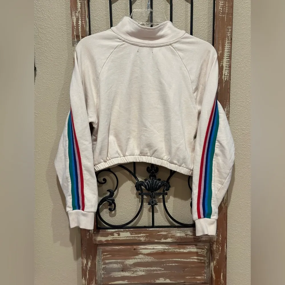 LA Hearts long sleeve crop sweatshirt - Image 2