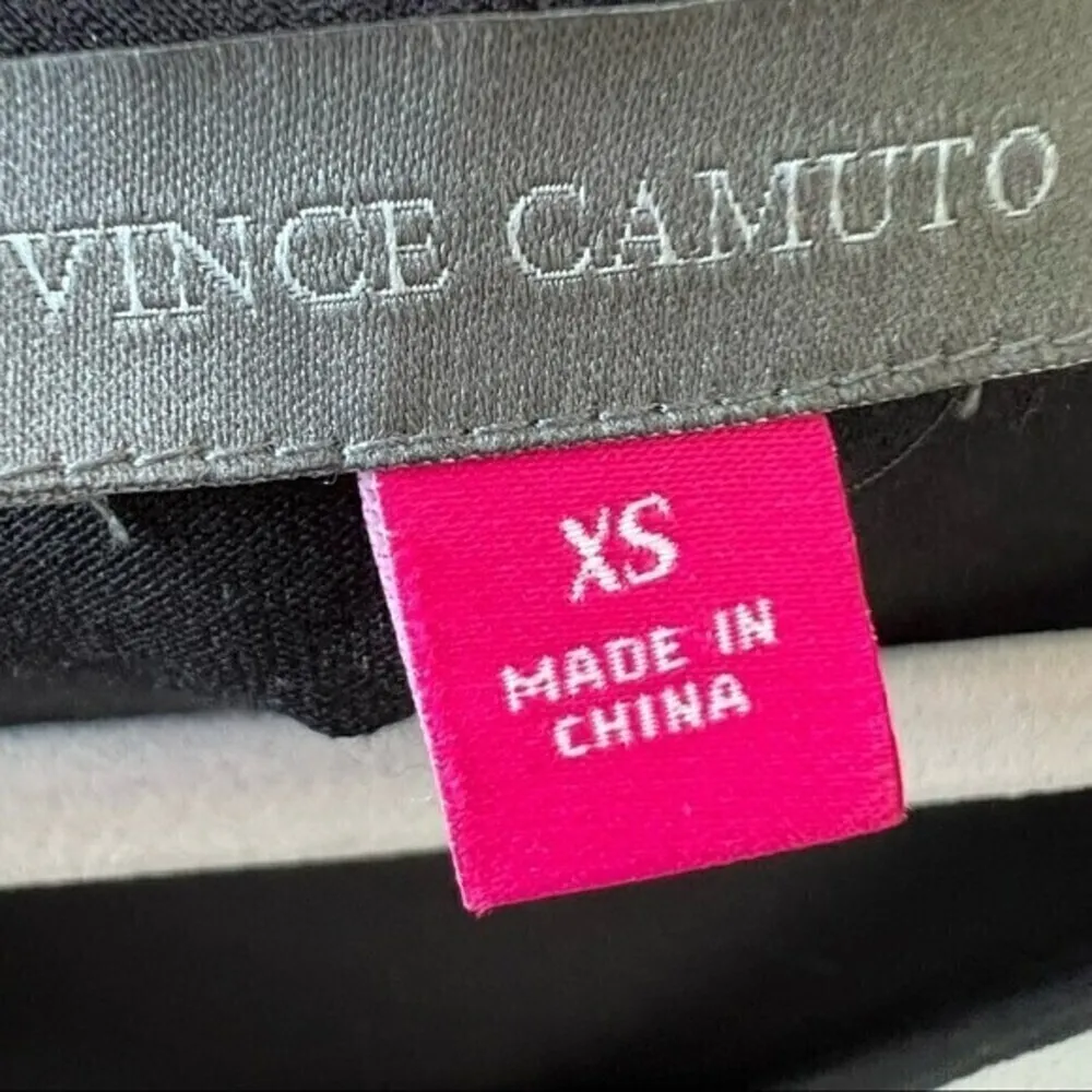 NWOT Vince Camuto start light tank top XSMALL casual sleeveless black white - Image 11