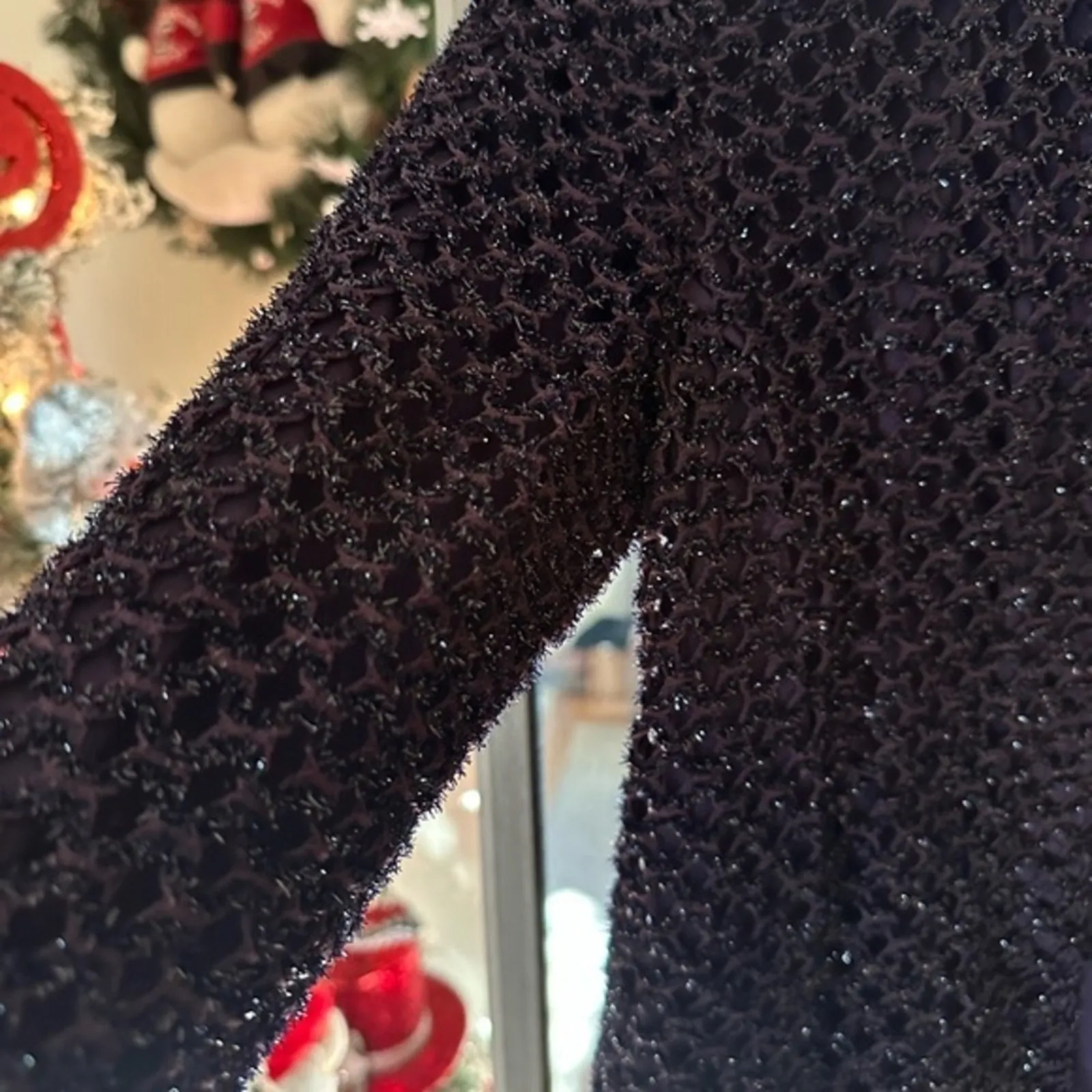 Andrea Polizzi Shimmery‎ Cardigan Size Medium Purple - Image 8