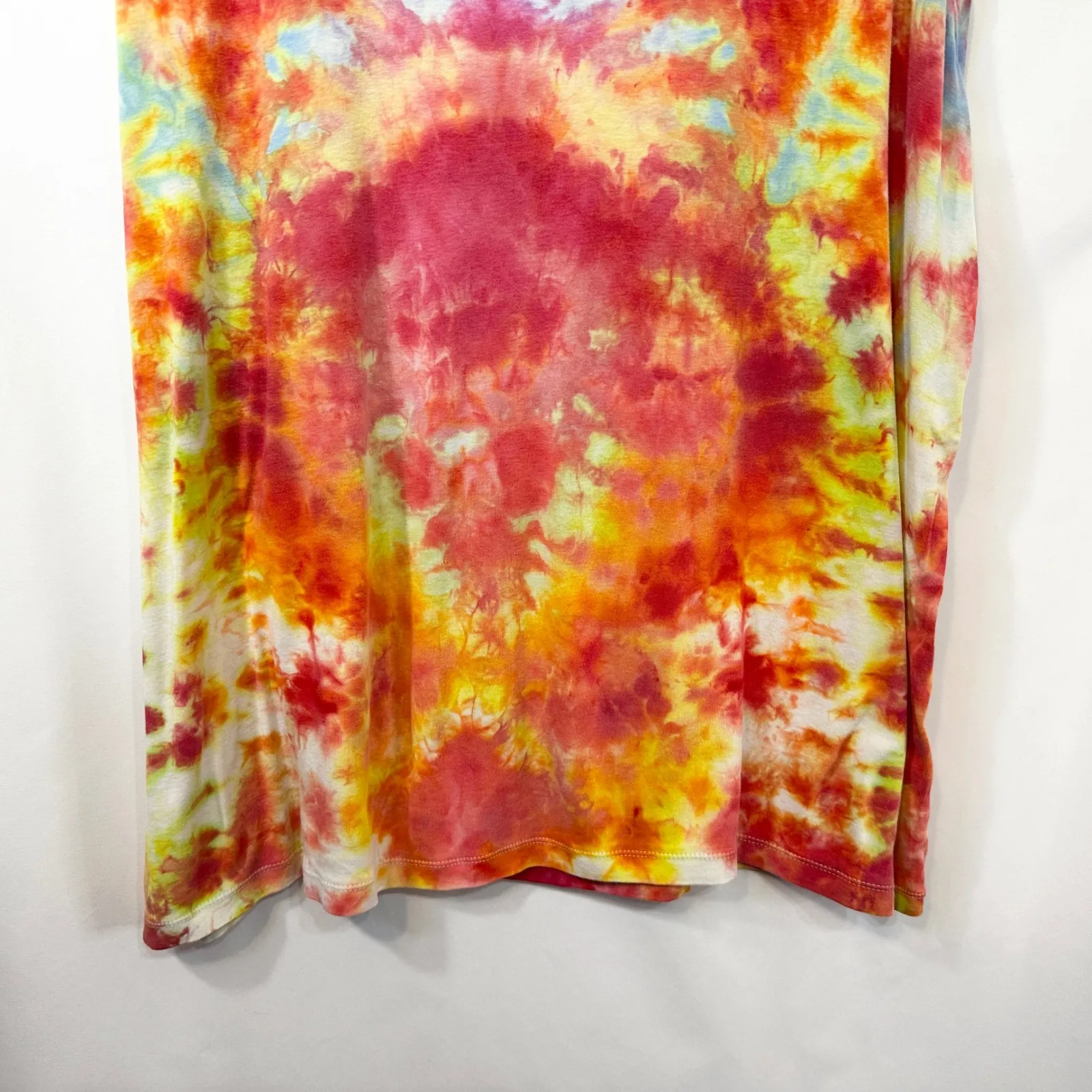 Ava & Viv Plus Size 3X Tank Top Tie Dye Handmade Red Orange Hippie Boho 1778 - Image 4