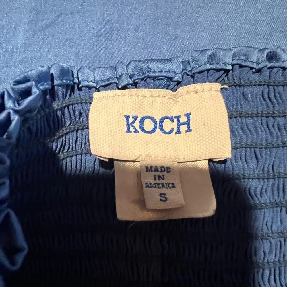 Koch Blue Ruffled Top and Skirt Set size small - Image 9